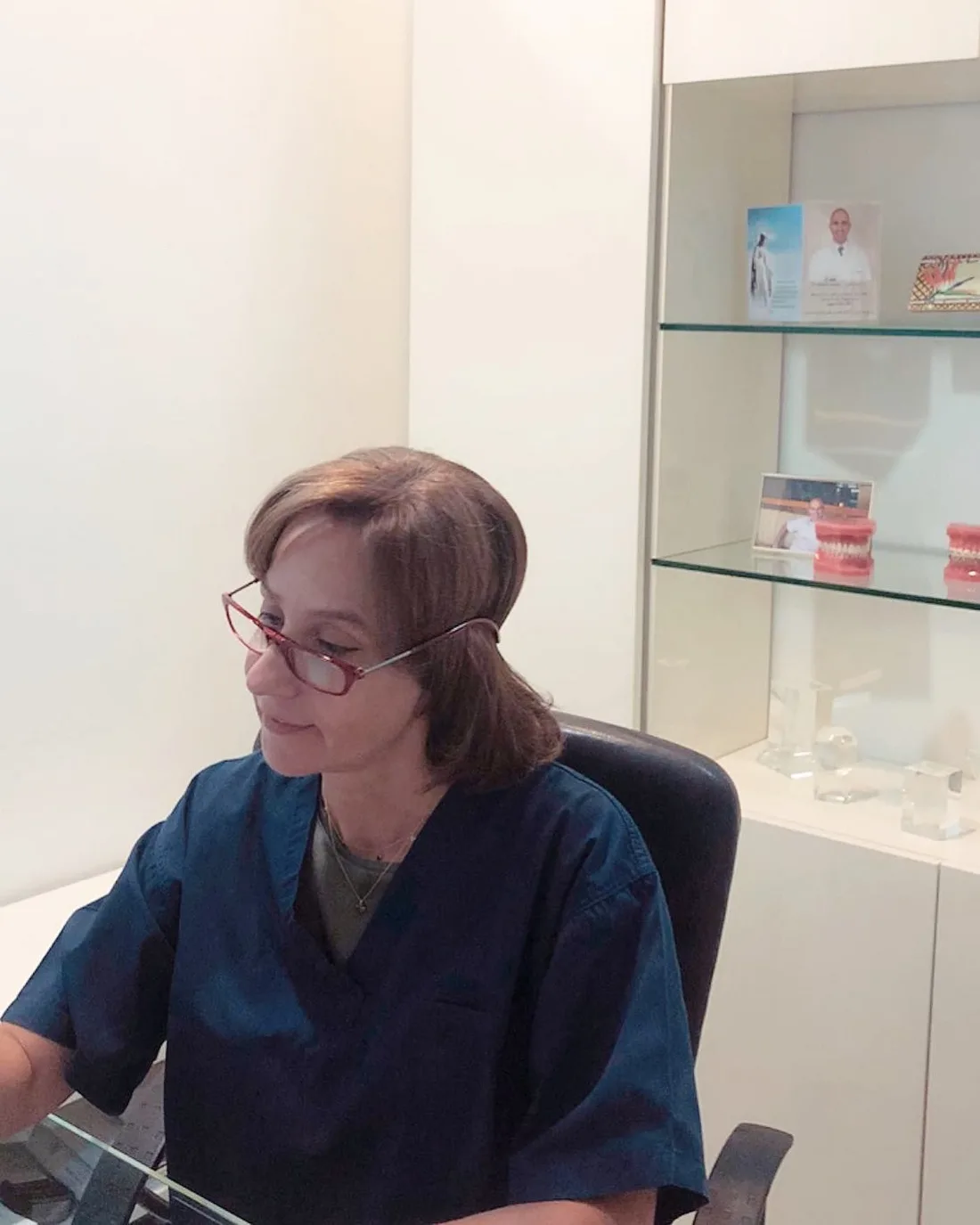 Dr. Alexandra Chaptini treating a patient
